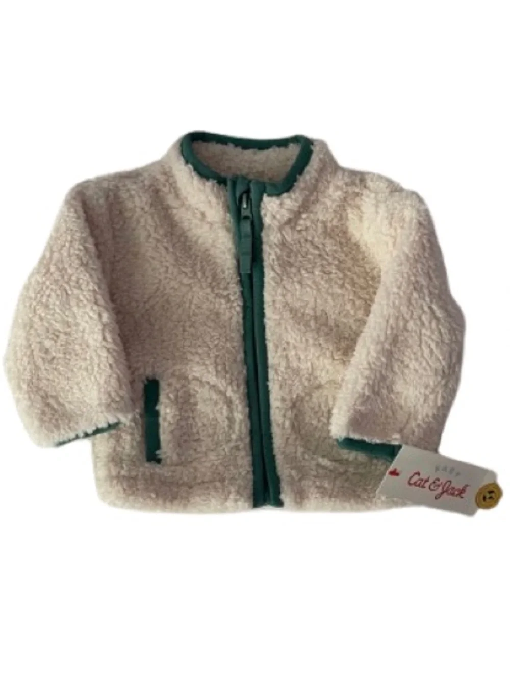 🦚3/$15🦚NWT Cat and Jack Baby Jacket Sherpa Size 0-3 Month